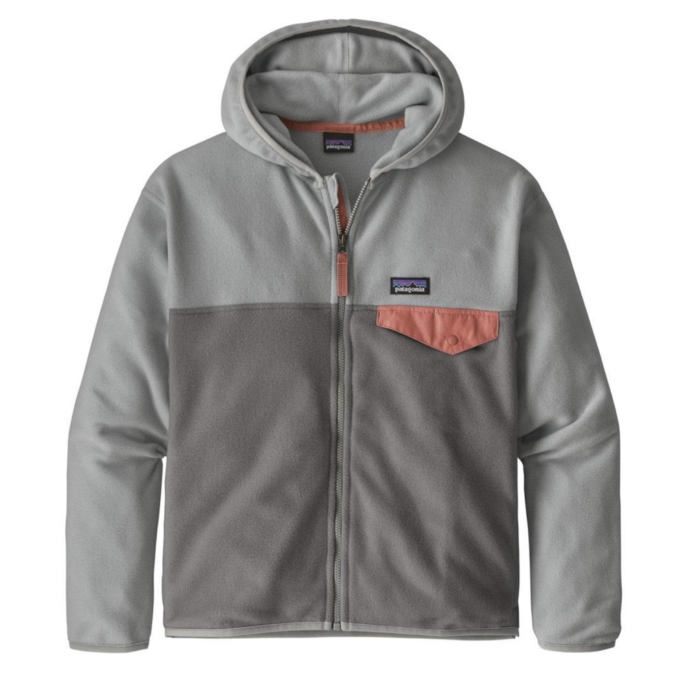 Patagonia Micro D Snap-T Fleece Zip Up Jacket Noble Grey